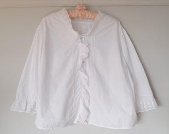 Frilly White Blouse