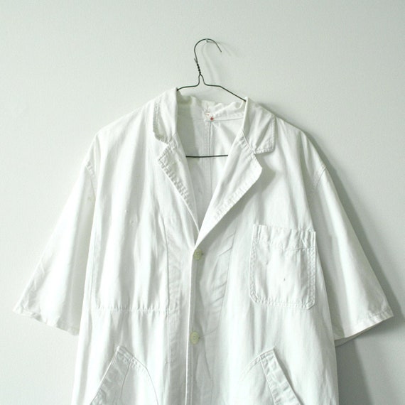 white workwear jacket