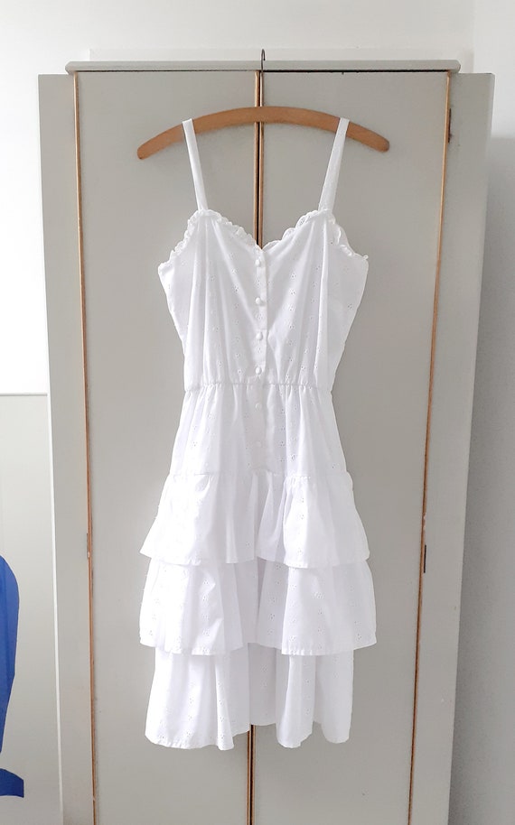Broderie Anglaise Tiered Dress