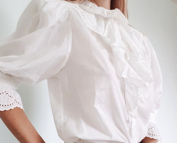 Austrian Frilly Puff Blouse