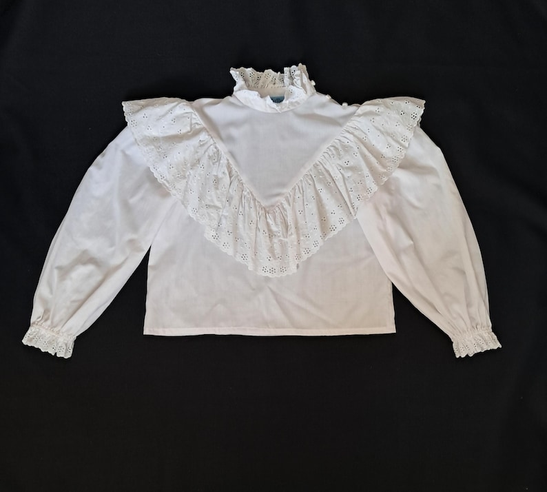 Broderie Anglaise Ruffle Blouse image 2