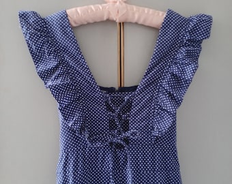 Ruffle Dot Cotton Dress
