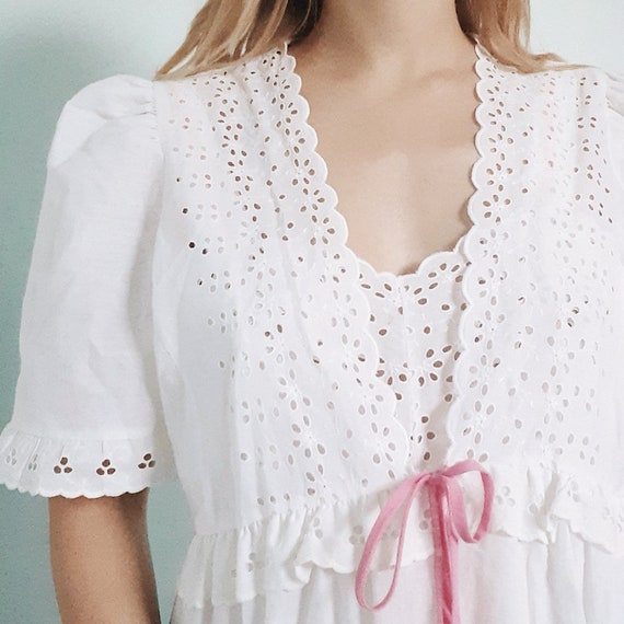 Broderie Anglaise Night Set
