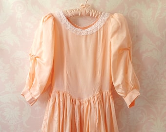 Peach Puff Dress