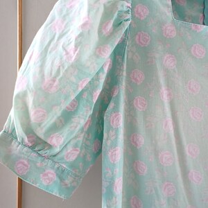 Laura Ashley Grön Klänning med Puffärmar bild 9