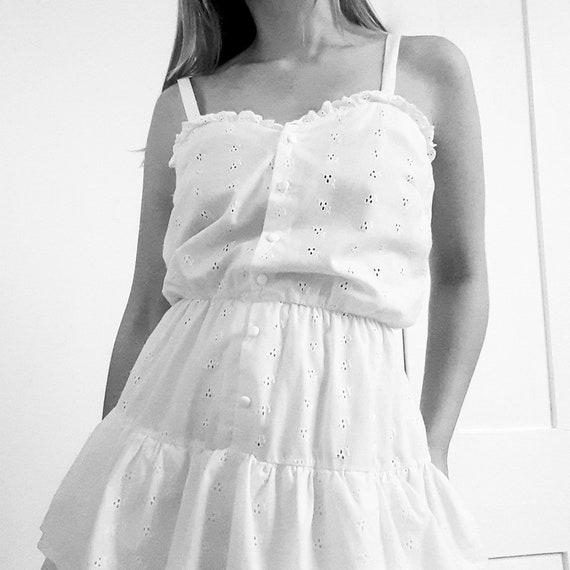 Broderie Anglaise Tiered Dress