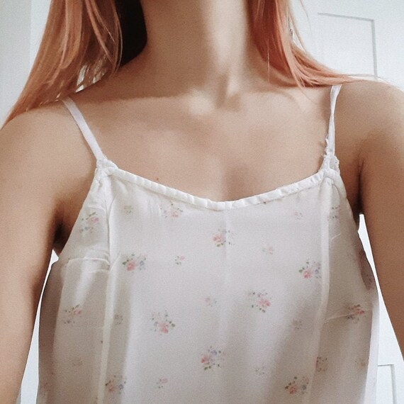 1930s Short Floral Slip