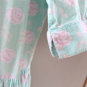 Laura Ashley Grön Klänning med Puffärmar bild 10