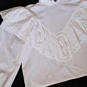 Broderie Anglaise Ruffle Blouse image 3