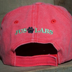 JUS LABS 'Dog Mom' Embroidered Baseball Cap - Vintage Distressed Cotton Hat For Women, Hot Pink