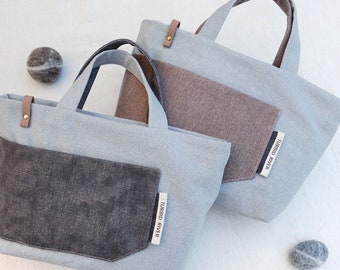 Spring | Mini Tote | Thick pound washed canvas |