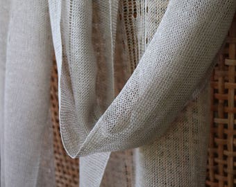 Organic linen scarf "Aster", summer scarf, natural scarf, ecofriendly accessory, ecofriendly scarf, organic scarf, linen scarf