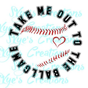 Take me out to the ballgame svg