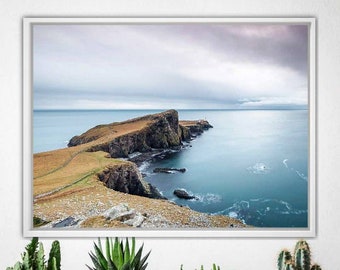 Schotland Landschapskunst van Neist Point Lighthouse | Hebrides kunst - Woondecoratie Cadeaus Muurdecoratie Kerst Fotocadeaus Natuurfoto's