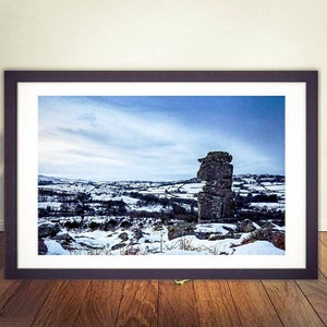 Dartmoor-afdrukken Bowermans Nose Landschapsfotografie en Devon-kunst Woondecoratie Cadeaus Wanddecoratie Kerst Fotocadeaus Natuurfoto's afbeelding 1