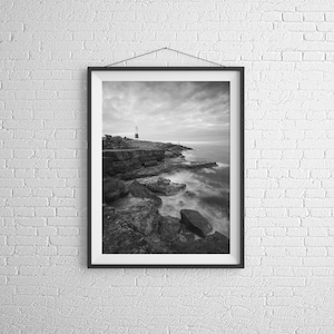 Portland Bill Lighthouse | Black and White Dorset Prints and Jurassic Coast - Home Decor Gifts Wall Decor Christmas Photo Gifts