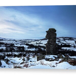 Dartmoor-afdrukken Bowermans Nose Landschapsfotografie en Devon-kunst Woondecoratie Cadeaus Wanddecoratie Kerst Fotocadeaus Natuurfoto's afbeelding 5