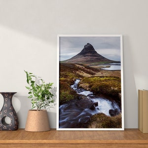 Icelandic art of Kirkjufell | Mountain Photography, Scandinavian Prints - Home Decor Gifts Wall Decor Christmas Photo Gifts  Nature Pictures