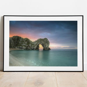 Durdle Door Print: Jurassic Coast Seascape Photography, Dorset Wall Art