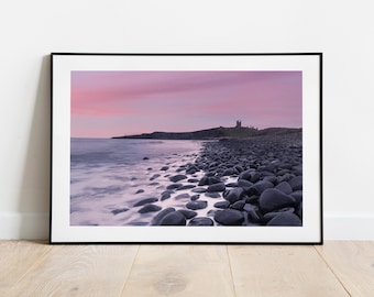 Dunstanburgh Castle Seascape Print | Northumberland Coast Wall Art