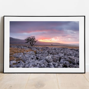 Twistleton Scar Limestone cliff on the Yorkshire Dales National Park