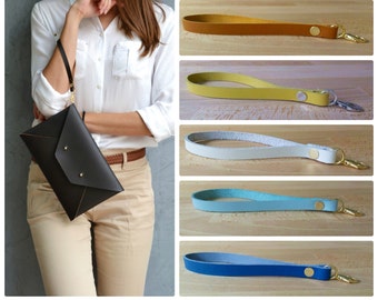 Leather wrist strap / Removable wrist strap / Wrist strap for clutch / Strap for your wristlet / Leather key chain / hristmas gift