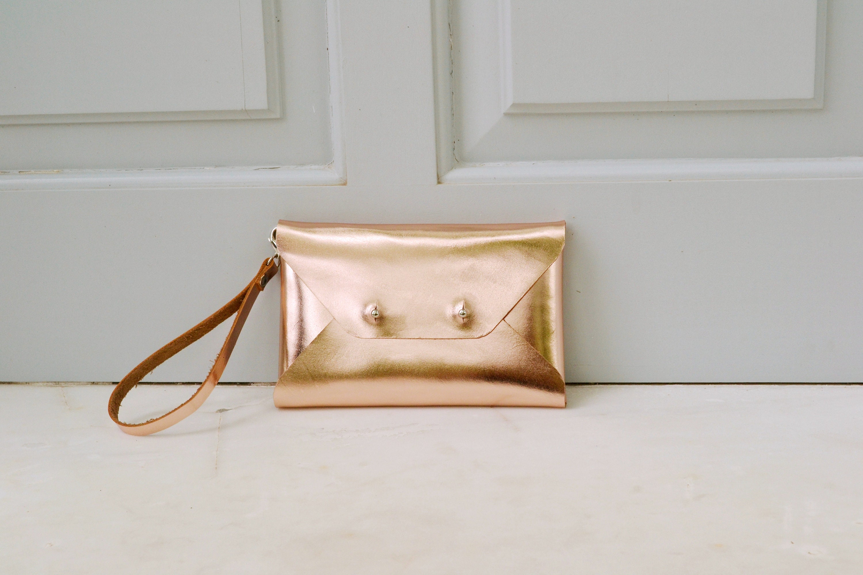 gold clutch bag with strap