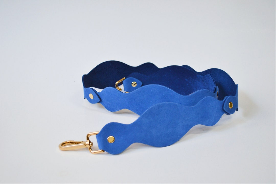 Wavy Leather Shoulder Strap / Removable Shoulder Strap / Etsy