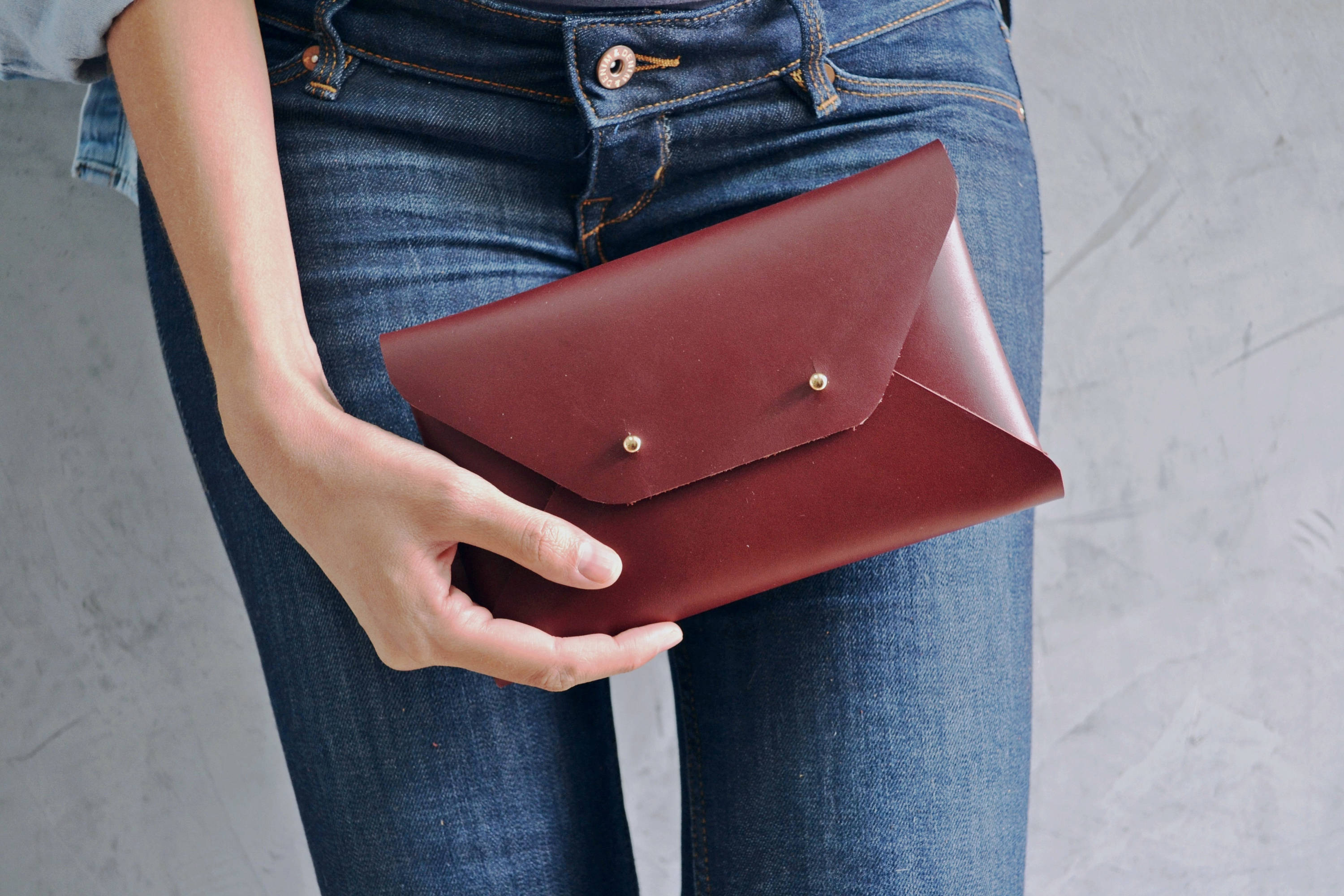 red envelope clutch