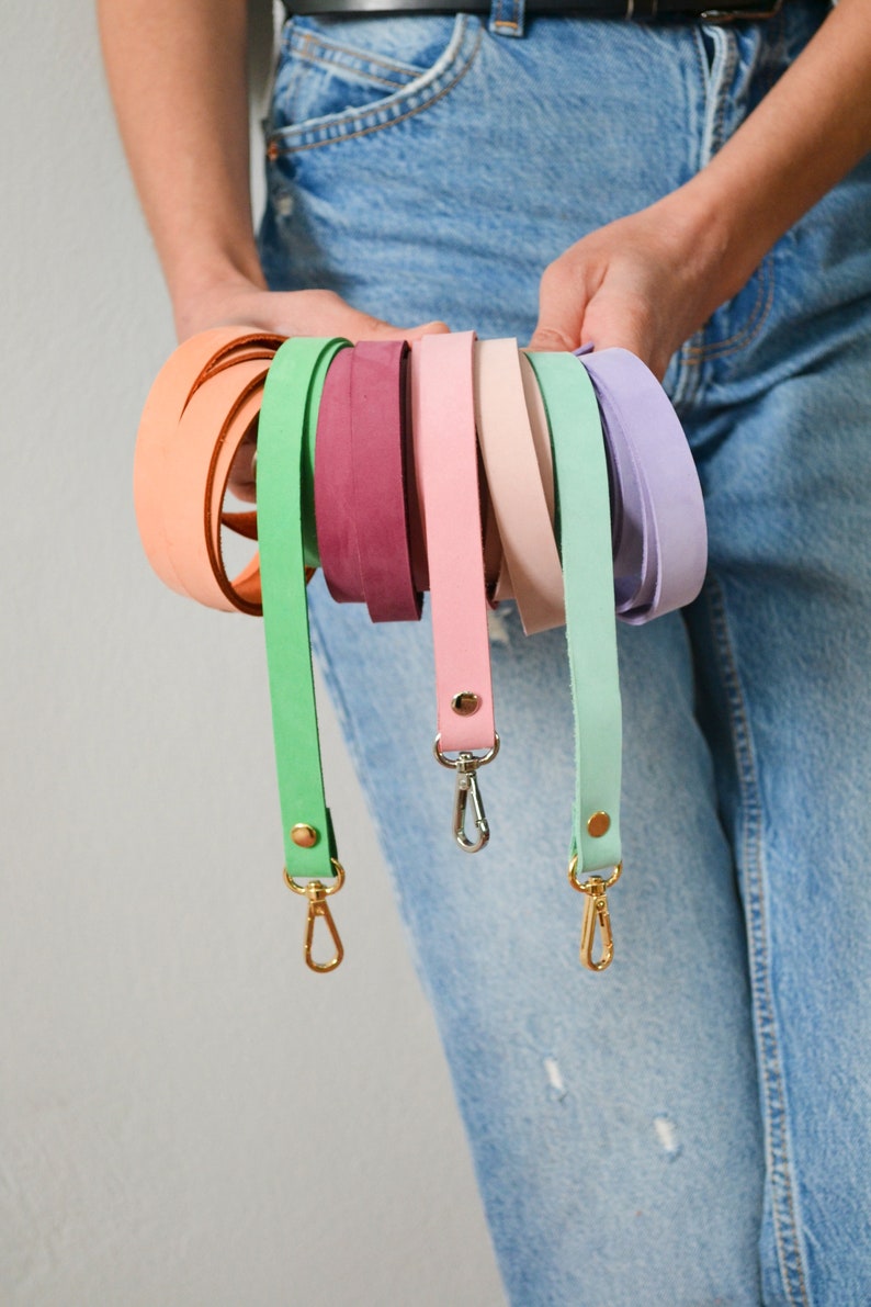 Leather Shoulder Strap / Removable Shoulder Strap / Shoulder Etsy