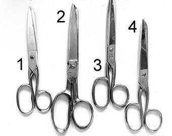 Vintage Tailors Shears Upholstery Garment Scissors Cutting Tools Choose From Lot of 4