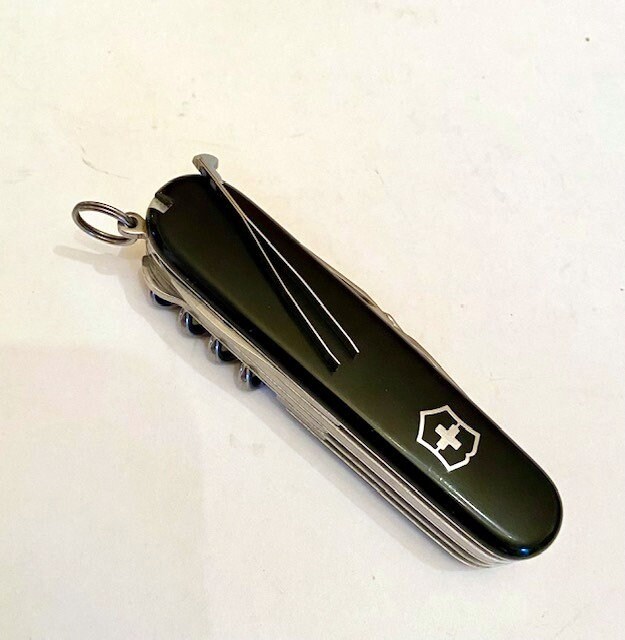 Vintage Swiss Army Explorer Knife in Black Case Victorinox Etsy