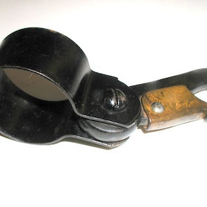 Vintage Iron Harness Hook For Singletree Horse Wagon Large Lobster Claw Hook to Repurpose Rustic Hitching Post Hardware