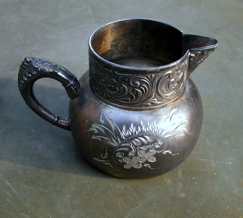 Victorian Quadruple Plate Silver Tea Set: Antique Benedict Mfg. Co