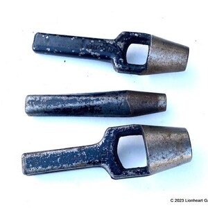 Lot of 3 Vintage Osborne Leatherworking Round Drive Punches Hole Punching Tools image 3