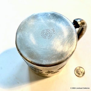 Antique Quadruple Plate Silver Mug James W Tufts Boston Engraved Childs Cup Victorian Drinkware bild 6