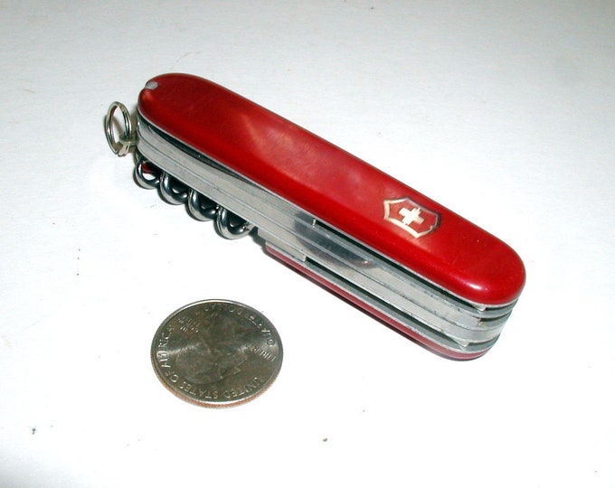 Vintage Swiss Army Explorer Knife Red Case Victorinox Rostfrei Etsy