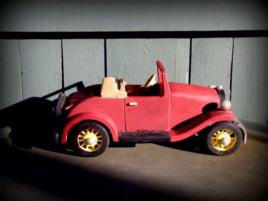 Vintage 1929 FORD Model T Car Replica Wooden Toy Handcrafted - Etsy