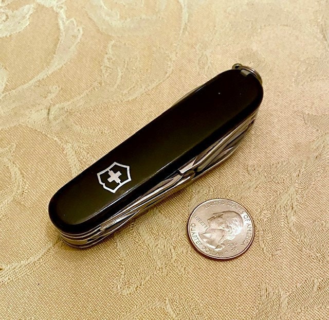Vintage Swiss Army Explorer Knife in Black Case Victorinox Etsy