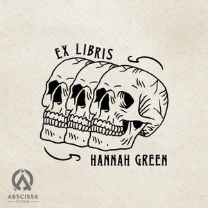 Timbro ExLibris The Silent Keepers, timbro personalizzato per ex libris, timbro per biblioteca con nome personalizzato, regalo unico per gli amanti dei libri, timbro per libri fatto a mano