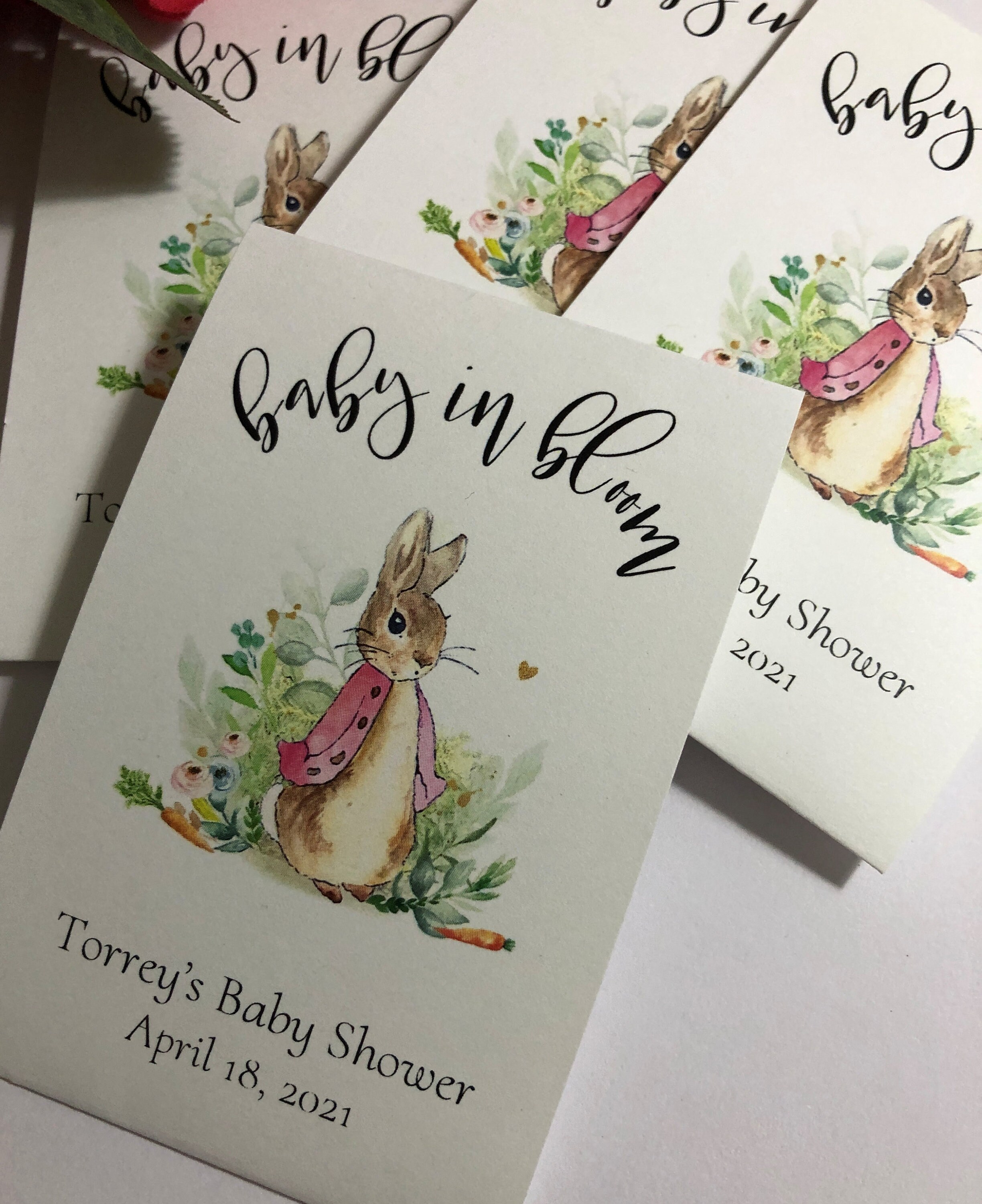 Baby in Bloom Flopsy Bunny Peter Rabbit Theme Personalized | Etsy