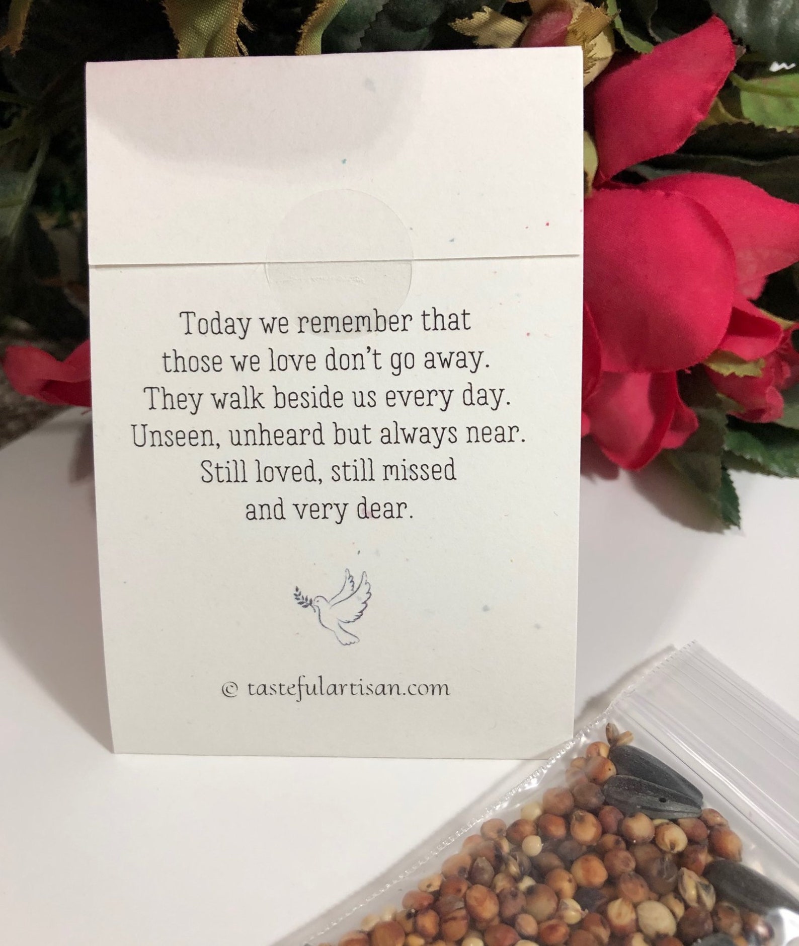 Memorial Bird Seed Packets Vintage Red Bird Funeral Favors Etsy