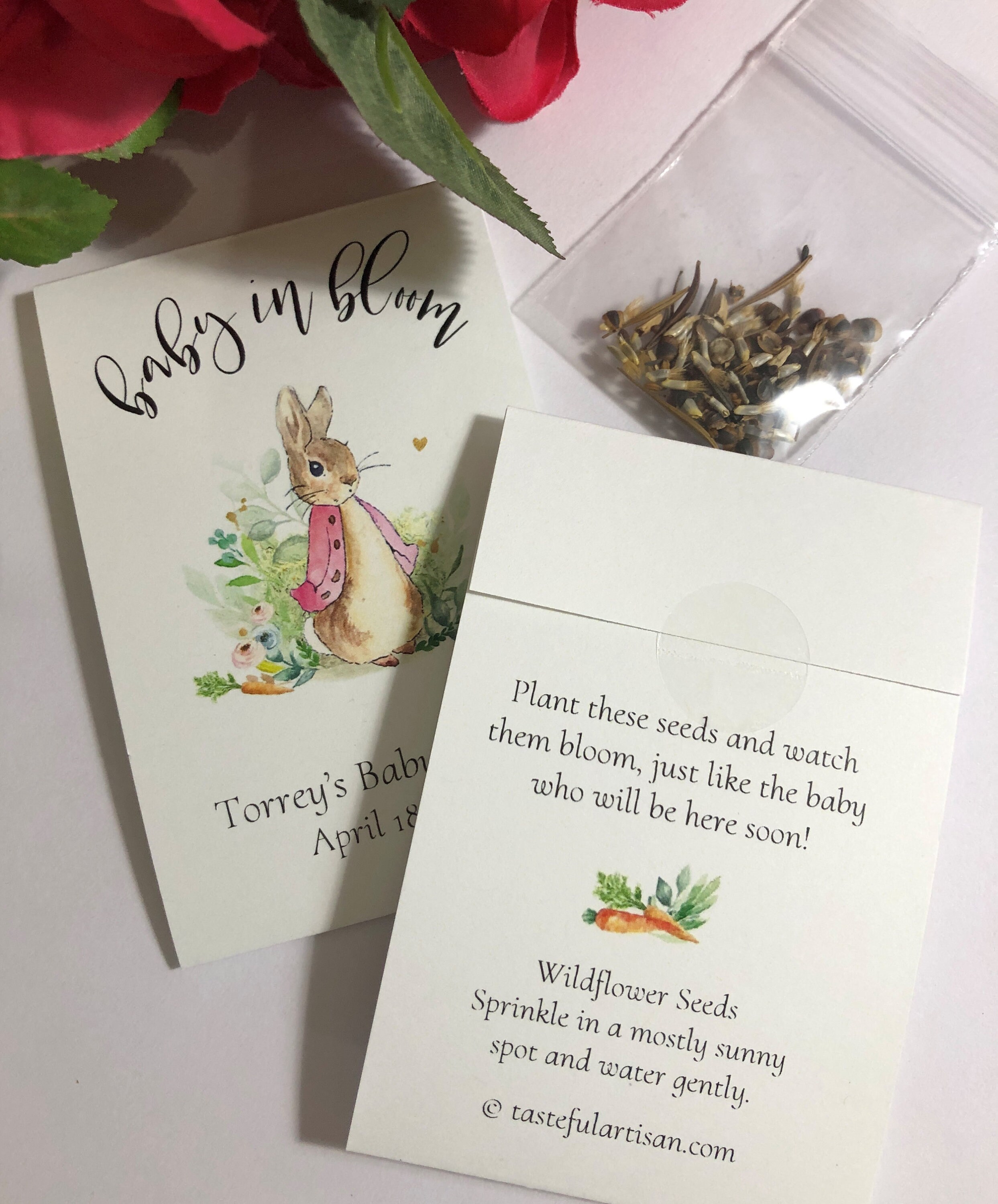 Baby in Bloom Flopsy Bunny Peter Rabbit Theme Personalized | Etsy