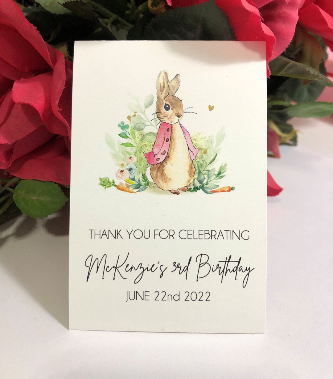 Flopsy Bunny Beatrix Potter Theme Child's Birthday, Personalized ...