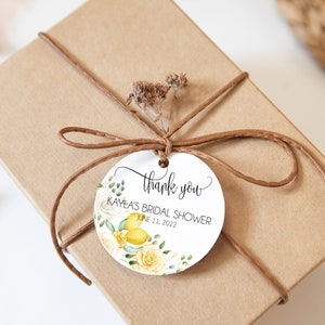 PRINTED Limoncello Favor Tags for bridal shower favors, swag goodie bags, baby party thank you gifts