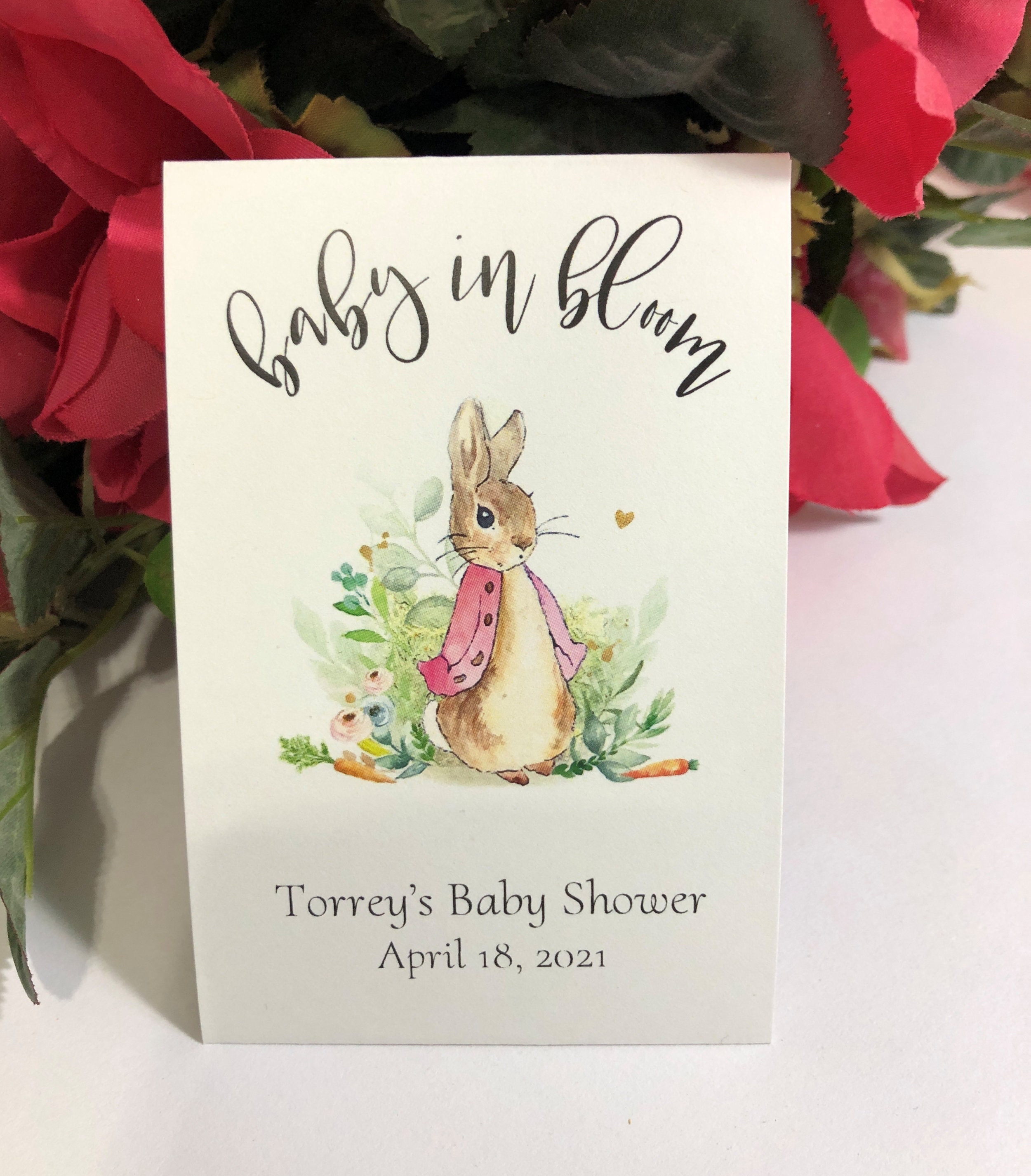 Baby in Bloom Flopsy Bunny Peter Rabbit Theme Personalized | Etsy