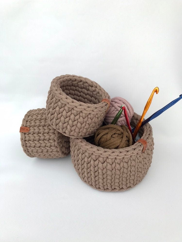 Cestas de almacenamiento pequeñas / Cesta de almacenamiento / | Etsy