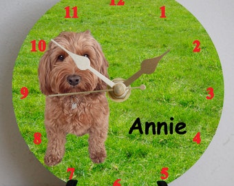 Personalized Dog Photo Clock Kit: DIY 12cm Pet Lover Gift