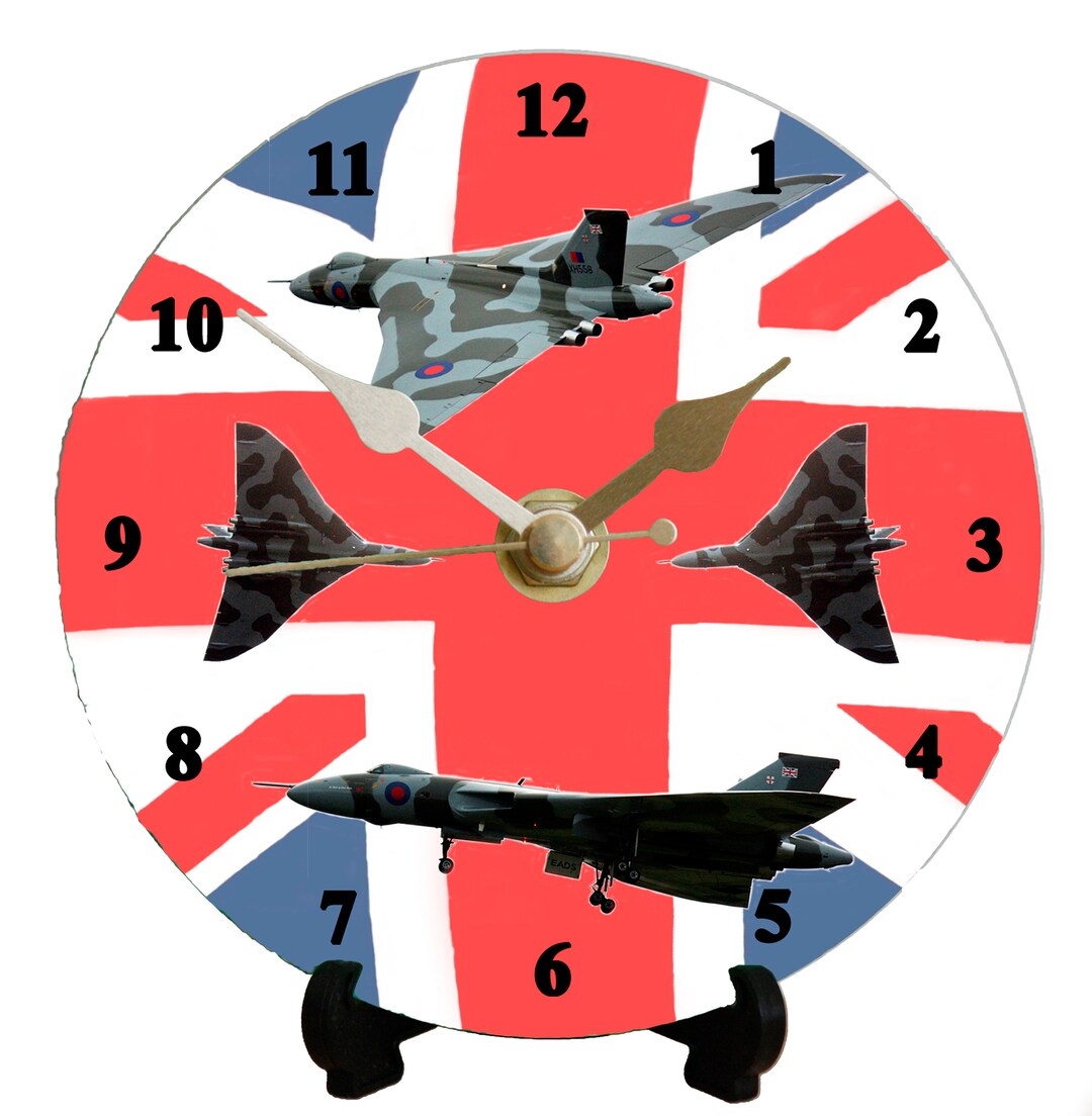 Vulcan Clock Vulcan Bomber 12cm Diameter DIY Metal Clock Kit by Picture ...