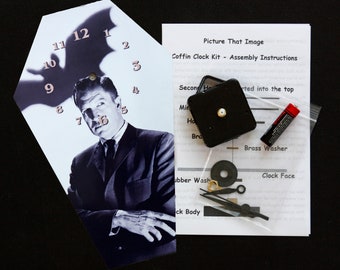 DIY Vincent Price Dracula Coffin Clock Kit